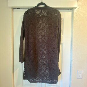 DIVIDED XS long sweater - H&M, black laser cut